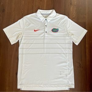 Nike Dri-Fit Florida Gators Golf Polo *University of
Florida* Medium White/Gray